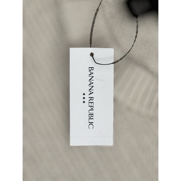 Banana Republic NWT Men's Pullover Crew Neck Linen‎ Blend Sweater Sz XL Beige - Picture 6 of 11